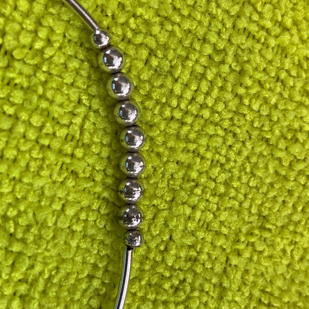 Silver 9 beads bracelet - Picture 5 of 5